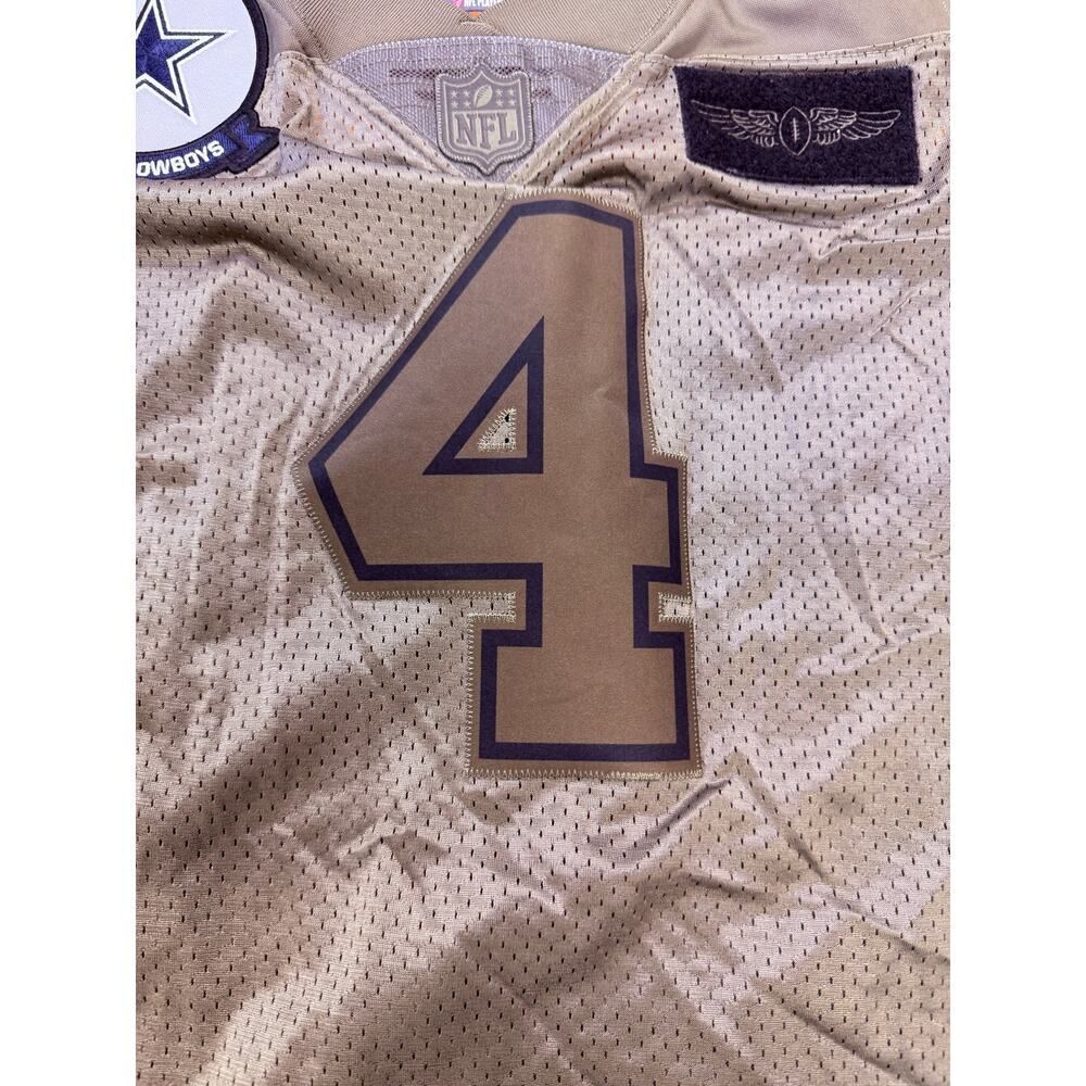 Youth Dallas Cowboys Dak Prescott Jersey Nike Salute To Service Camo Jersey L - Picture 4 of 7